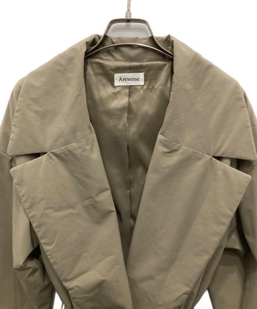 Aresense（アーセンス）aresense (アーセンス) 中綿コート ベージュ サイズ:Fの古着・服飾アイテム
