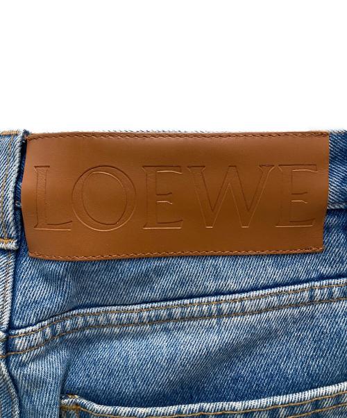LOEWE（ロエベ）LOEWE (ロエベ) FLOWER EMBROIDERY JEANS/フラワーエンブロイダリージーンズ インディゴ サイズ:34の古着・服飾アイテム
