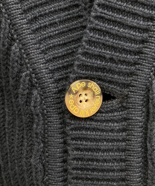 A BATHING APE（アベイシングエイプ）A BATHING APE (アベイシングエイプ) COLLEGE CARDIGAN/カレッジカーディガン ネイビー サイズ:Fの古着・服飾アイテム
