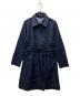 me ISSEY MIYAKE（ミーイッセイ ミヤケ）の古着「ポリトレンチコート」｜ネイビー