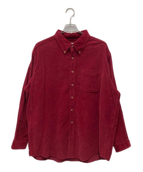L.L.Bean（エルエルビーン）L.L.Bean (エルエルビーン) コーデュロイBDシャツ レッド サイズ:XLの古着・服飾アイテム