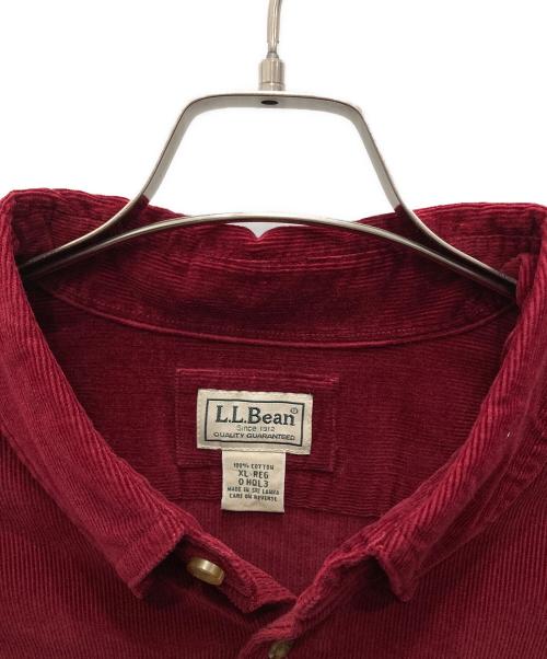 L.L.Bean（エルエルビーン）L.L.Bean (エルエルビーン) コーデュロイBDシャツ レッド サイズ:XLの古着・服飾アイテム