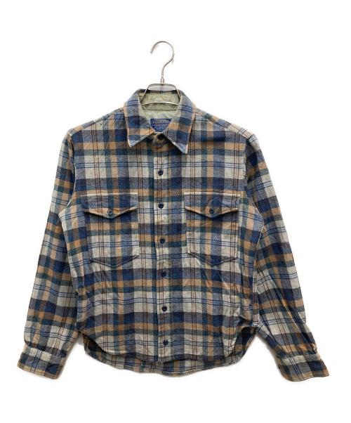 PENDLETON（ペンドルトン）PENDLETON (ペンドルトン) 70’s ウールチェックシャツ マルチカラー サイズ:15の古着・服飾アイテム