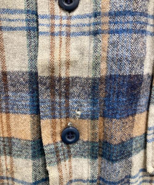 PENDLETON（ペンドルトン）PENDLETON (ペンドルトン) 70’s ウールチェックシャツ マルチカラー サイズ:15の古着・服飾アイテム