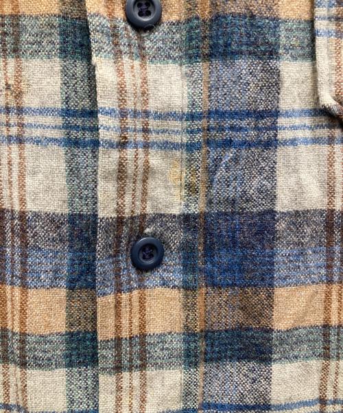 PENDLETON（ペンドルトン）PENDLETON (ペンドルトン) 70’s ウールチェックシャツ マルチカラー サイズ:15の古着・服飾アイテム