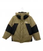 FIRST DOWNファーストダウン）の古着「ダウンジャケット」｜ベージュ×ブラック