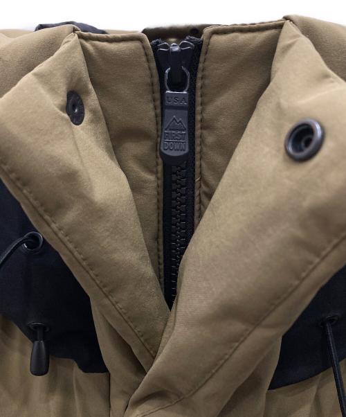 FIRST DOWN（ファーストダウン）FIRST DOWN (ファーストダウン) ダウンジャケット ベージュ×ブラック サイズ:Sの古着・服飾アイテム