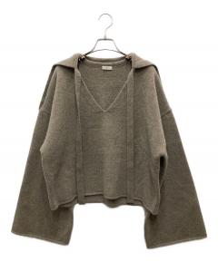 NKNIT ンニット　ニットブルゾン　グレー　ショート NKNIT ンニット ニットブルゾン グレー ショート