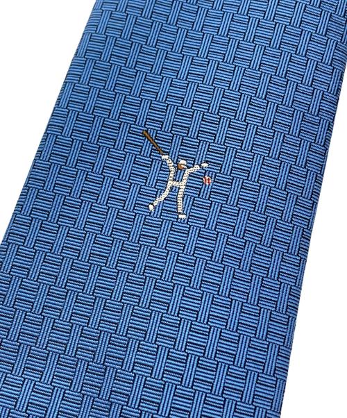 HERMES（エルメス）HERMES (エルメス) シルクネクタイ ブルー サイズ:Fの古着・服飾アイテム