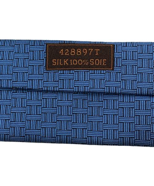HERMES（エルメス）HERMES (エルメス) シルクネクタイ ブルー サイズ:Fの古着・服飾アイテム