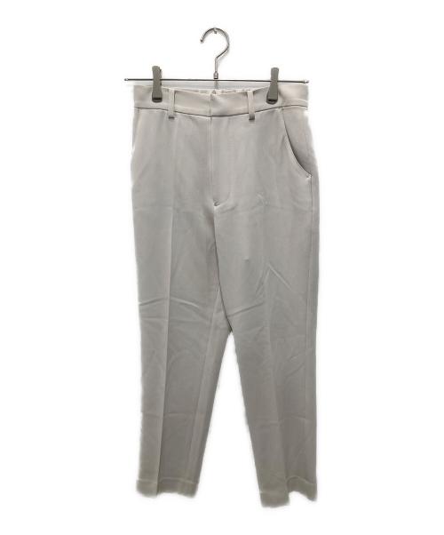 SOEJU（ソージュ）SOEJU (ソージュ) ストレッチファインタックパンツ ホワイト サイズ:Sの古着・服飾アイテム