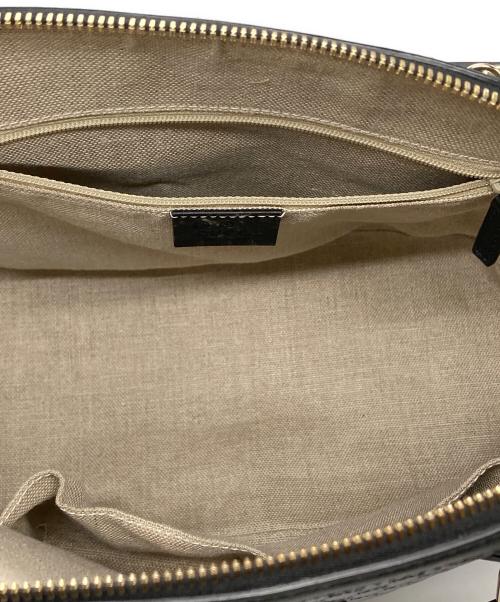 GUCCI（グッチ）GUCCI (グッチ) マイクログッチシマ 2wayバッグ ブラックの古着・服飾アイテム