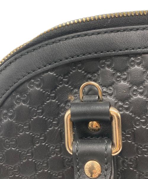 GUCCI（グッチ）GUCCI (グッチ) マイクログッチシマ 2wayバッグ ブラックの古着・服飾アイテム