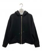 BEIGEベイジ）の古着「LOOP BACK / オーバサイズコットンパーカー」｜ブラック