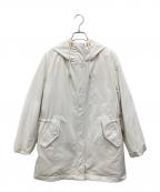 23区ニジュウサンク）の古着「ミリタリーフーデッドダウンコート」｜ホワイト