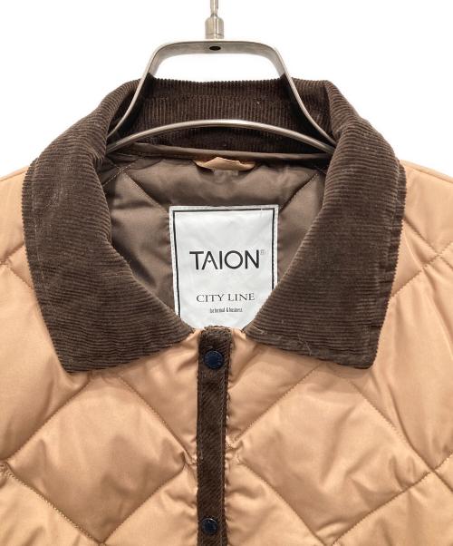 TAION（タイオン）TAION (タイオン) CITY LINE キルティングジャケット ブラウン サイズ:Ｍの古着・服飾アイテム