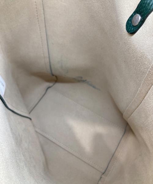 RIEMPIRE（リエンピーレ）RIEMPIRE (リエンピーレ) ALIDA TALL 2wayソフトレザー縦型ショルダーバッグ オリーブの古着・服飾アイテム