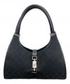 GUCCIグッチ）の古着「GGキャンバスジャッキーショルダーバッグ」｜ブラック