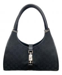 GUCCI（グッチ）の古着「GGキャンバスジャッキーショルダーバッグ」｜ブラック