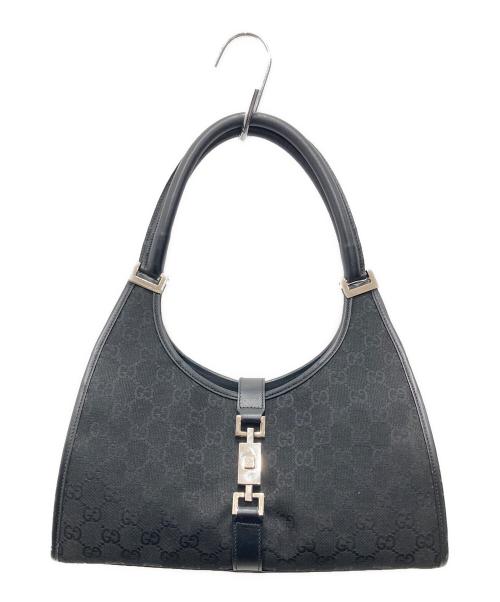 GUCCI（グッチ）GUCCI (グッチ) GGキャンバスジャッキーショルダーバッグ ブラックの古着・服飾アイテム