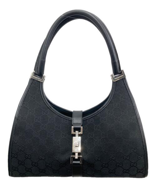 GUCCI（グッチ）GUCCI (グッチ) GGキャンバスジャッキーショルダーバッグ ブラックの古着・服飾アイテム