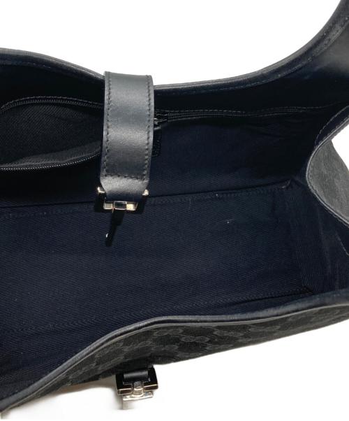 GUCCI（グッチ）GUCCI (グッチ) GGキャンバスジャッキーショルダーバッグ ブラックの古着・服飾アイテム