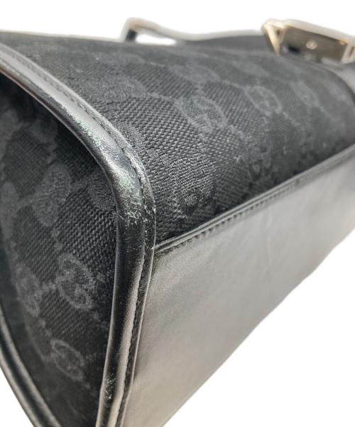 GUCCI（グッチ）GUCCI (グッチ) GGキャンバスジャッキーショルダーバッグ ブラックの古着・服飾アイテム