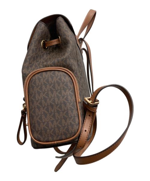 MICHAEL KORS（マイケル・コース）MICHAEL KORS (マイケル・コース) JET SET ITEM チェーン バックパック ミディアム ブラウンの古着・服飾アイテム