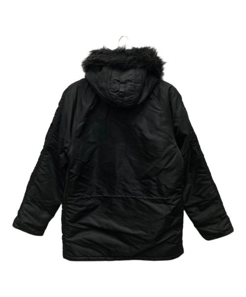 ALPHA（アルファ）ALPHA (アルファ) N-3Bブラックファーフライトジャケット ブラック サイズ:Ｌの古着・服飾アイテム