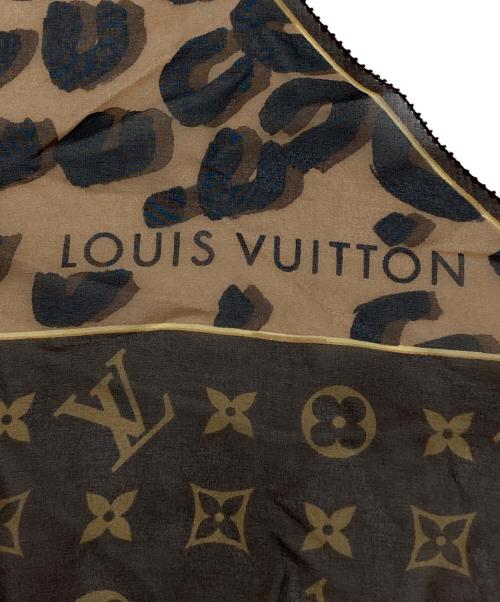LOUIS VUITTON（ルイ ヴィトン）LOUIS VUITTON (ルイ ヴィトン) エシャルプ・モノグラム レオパード ベージュの古着・服飾アイテム