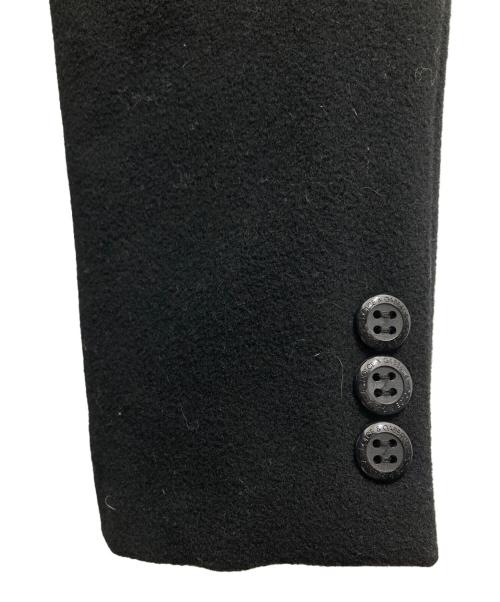 DOLCE & GABBANA（ドルチェ＆ガッバーナ）DOLCE & GABBANA (ドルチェ＆ガッバーナ) ウールコート ブラック サイズ:42の古着・服飾アイテム