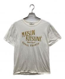 maison kitsune（メゾンキツネ）の古着「パレロワイヤル ロゴTシャツ」｜ホワイト