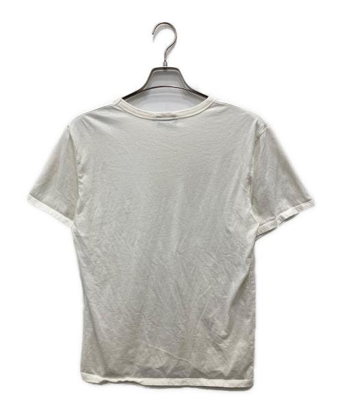 maison kitsune（メゾンキツネ）MAISON KITSUNE (メゾンキツネ) パレロワイヤル ロゴTシャツ ホワイト サイズ:Mの古着・服飾アイテム