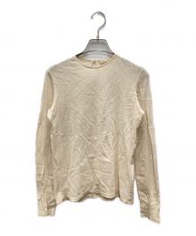 Curensology（カレンソロジー）の古着「コットンチュールブラウス プルオーバー カットソー」｜アイボリー