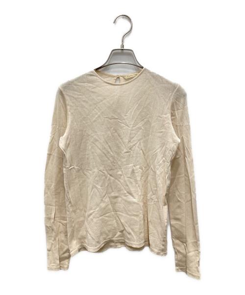 Curensology（カレンソロジー）Curensology (カレンソロジー) コットンチュールブラウス プルオーバー カットソー アイボリー サイズ:Fの古着・服飾アイテム