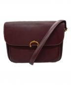 Cartierカルティエ）の古着「ショルダーバッグ」｜ボルドー