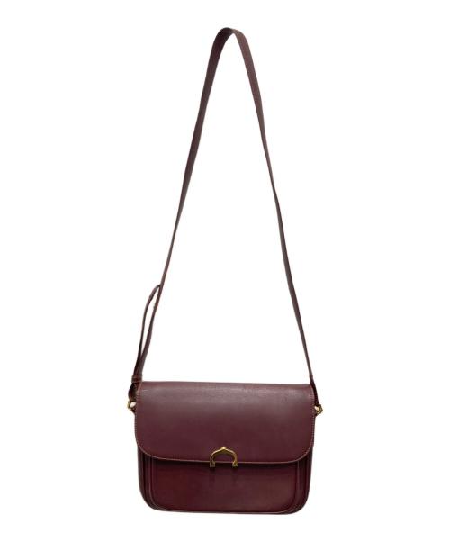 Cartier（カルティエ）Cartier (カルティエ) ショルダーバッグ ボルドーの古着・服飾アイテム