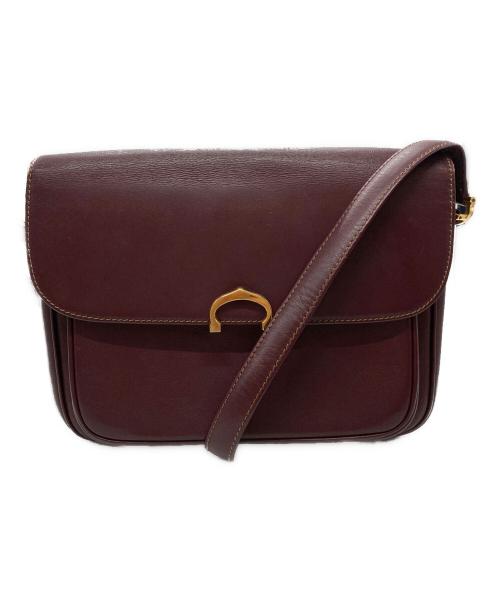 Cartier（カルティエ）Cartier (カルティエ) ショルダーバッグ ボルドーの古着・服飾アイテム