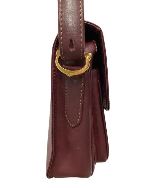 Cartier（カルティエ）Cartier (カルティエ) ショルダーバッグ ボルドーの古着・服飾アイテム