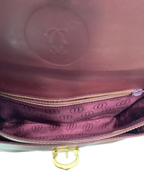 Cartier（カルティエ）Cartier (カルティエ) ショルダーバッグ ボルドーの古着・服飾アイテム