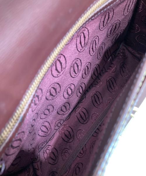 Cartier（カルティエ）Cartier (カルティエ) ショルダーバッグ ボルドーの古着・服飾アイテム