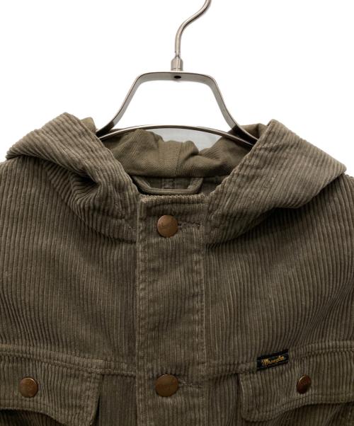 Wrangler（ラングラー）Wrangler (ラングラー) Ron Herman (ロンハーマン) コーデュロイフーデッドジャケット ブラウン サイズ:XSの古着・服飾アイテム