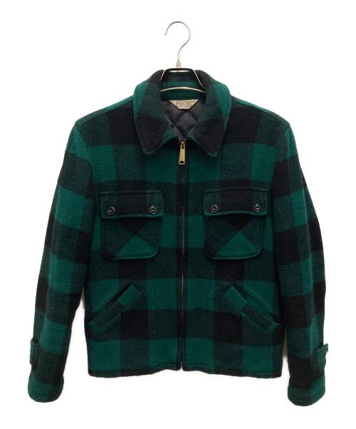 FIVE BROTHER（ファイブブラザー）FIVE BROTHER (ファイブブラザー) 90'sジップアップジャケット グリーン サイズ:Sの古着・服飾アイテム