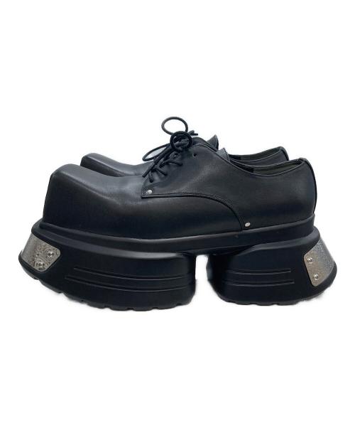 GRANCY（グランシー）GRANCY (グランシー) Metal Plate Leather Shoes/メタルプレート レザー シューズ ブラック サイズ:サイズ記載なし（実寸ご確認ください）の古着・服飾アイテム