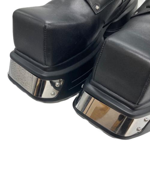 GRANCY（グランシー）GRANCY (グランシー) Metal Plate Leather Shoes/メタルプレート レザー シューズ ブラック サイズ:サイズ記載なし（実寸ご確認ください）の古着・服飾アイテム