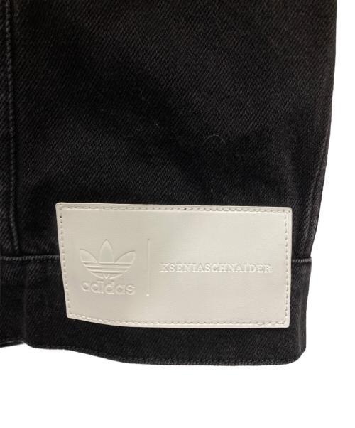 adidas（アディダス）adidas (アディダス) KSENIA SCHNAIDER (クセニア シュナイダー) ミディアムブラックデニム ブラック サイズ:Lの古着・服飾アイテム
