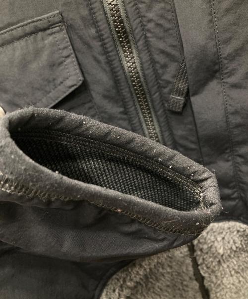 POLO RALPH LAUREN（ポロ・ラルフローレン）POLO RALPH LAUREN (ポロ・ラルフローレン) BONDED PILE JACKET グレー×ブラック サイズ:Lの古着・服飾アイテム