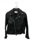 beautiful people×UNITED ARROWSビューティフルピープル×ユナイテッドアローズ）の古着「ラムダブルレザーライダースジャケット」｜ブラック
