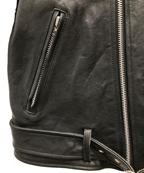 beautiful people（ビューティフルピープル）beautiful people (ビューティフルピープル) UNITED ARROWS (ユナイテッドアローズ) ラムダブルレザーライダースジャケット ブラック サイズ:150の古着・服飾アイテム