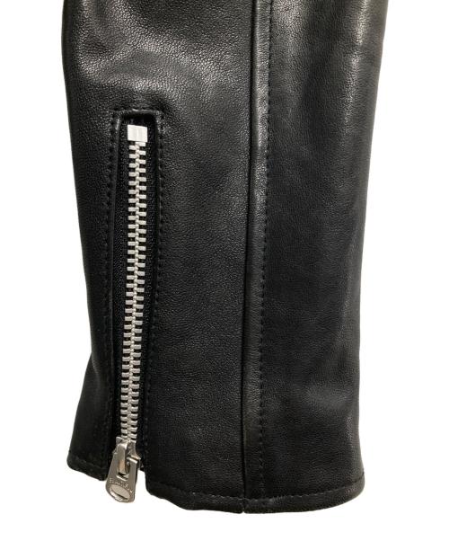 beautiful people（ビューティフルピープル）beautiful people (ビューティフルピープル) UNITED ARROWS (ユナイテッドアローズ) ラムダブルレザーライダースジャケット ブラック サイズ:150の古着・服飾アイテム